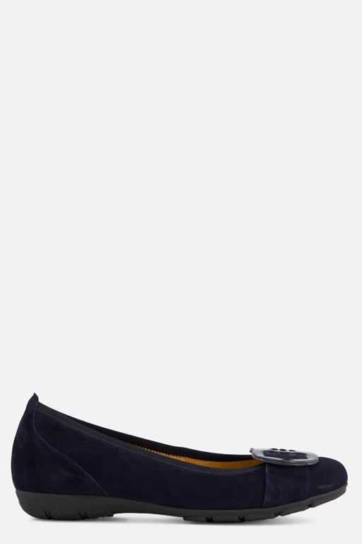 Gabor Instappers blauw Suede