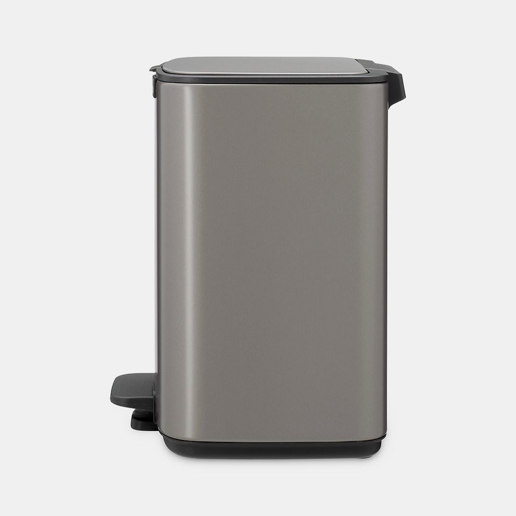 Bo Pedaalemmer, 7 liter, stil sluitend, kunststof binnenemmer - Platin
