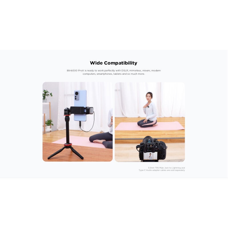 Saramonic Blink500 ProX B2 tweekanaals draadloze dasspeldmicrofoon