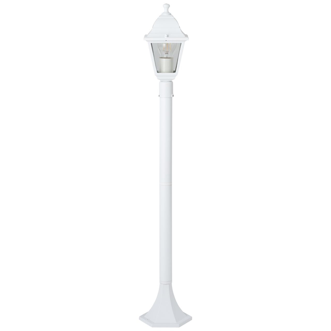 BRILLIANT Nissie Außenstandleuchte 100cm weiß | 1x A60, E27, 60W, geeignet für Normallampen (nicht enthalten)