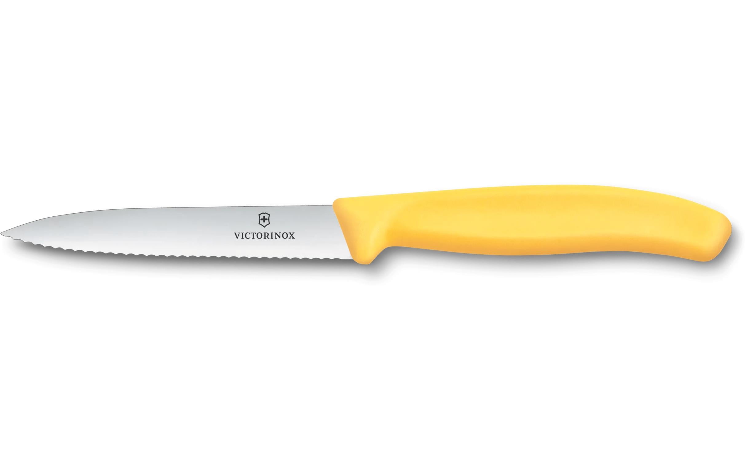 Gemüsemesser Swiss Classic, 10 cm, GelbPraktisches Gemüsemesser mit Wellenschliff