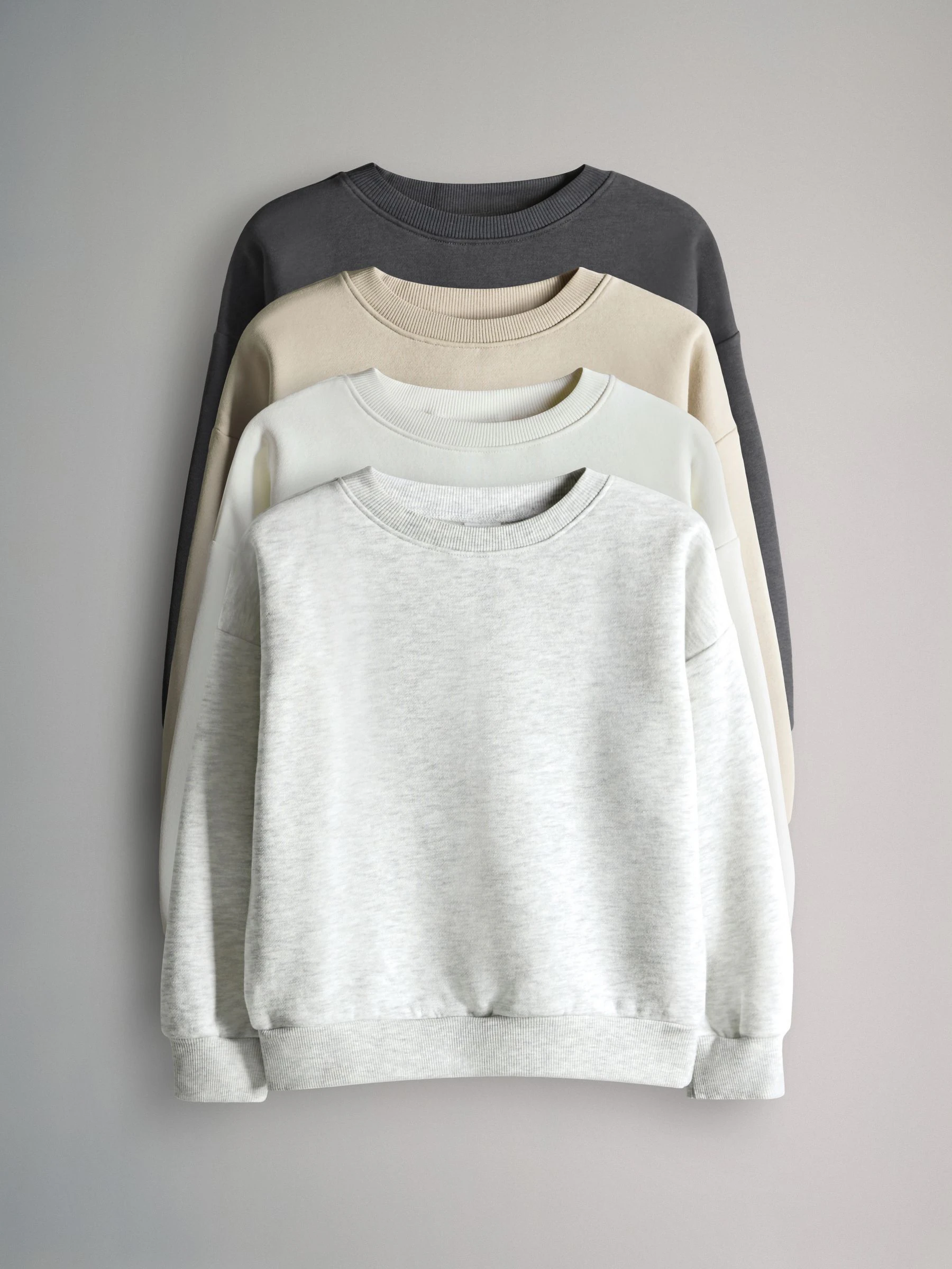 Neutraal/grijs - The Set 4 Pack Crew Neck Jersey Sweatshirts