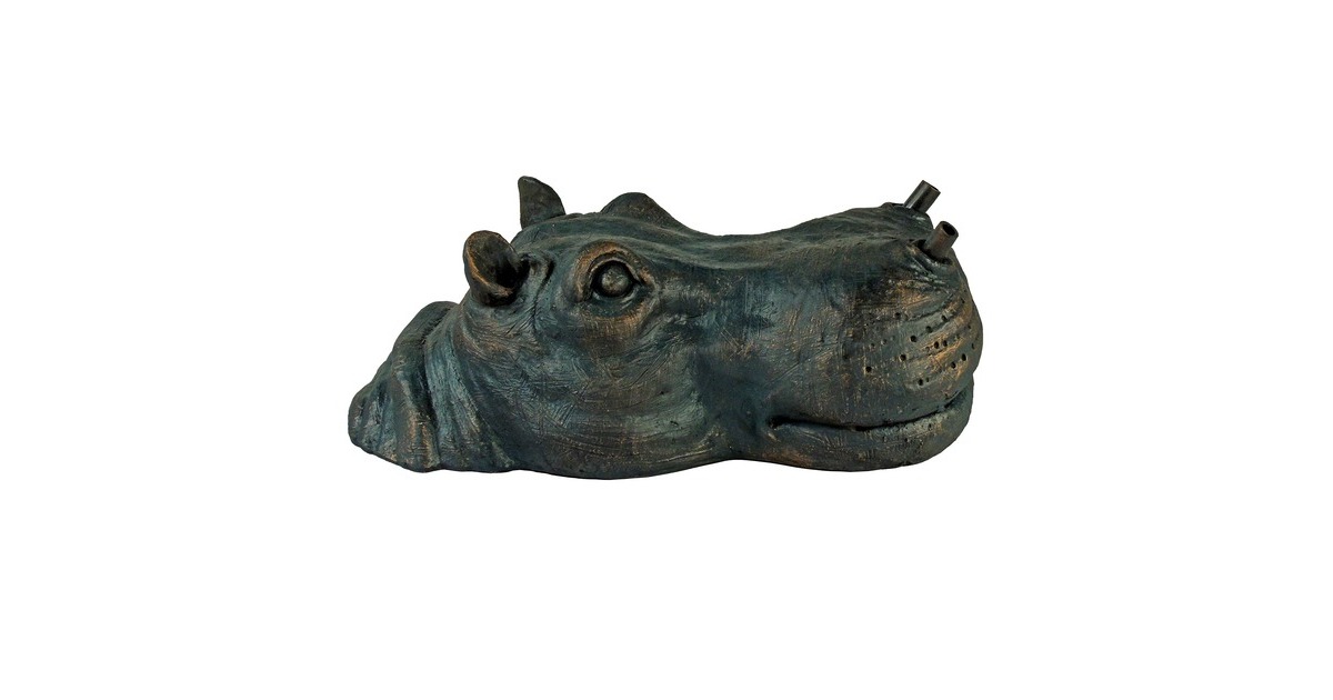UbbinkDrijvende spuitfiguur Nijlpaardenkop waterornament