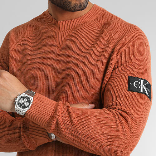 Pull Core Badge Sweater 3412 Orange Foncé