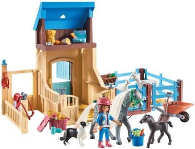 Playmobil 71353 Horses of Waterfall Byggesett Amelia & Whisper med Hesteboks