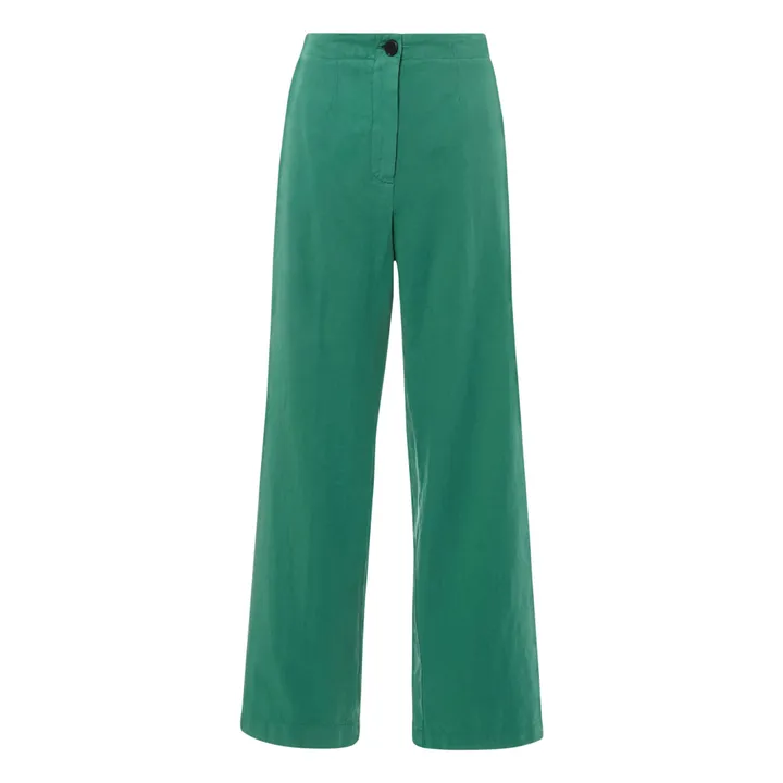 Pomandère Pantalon Coton et Lin | Vert
