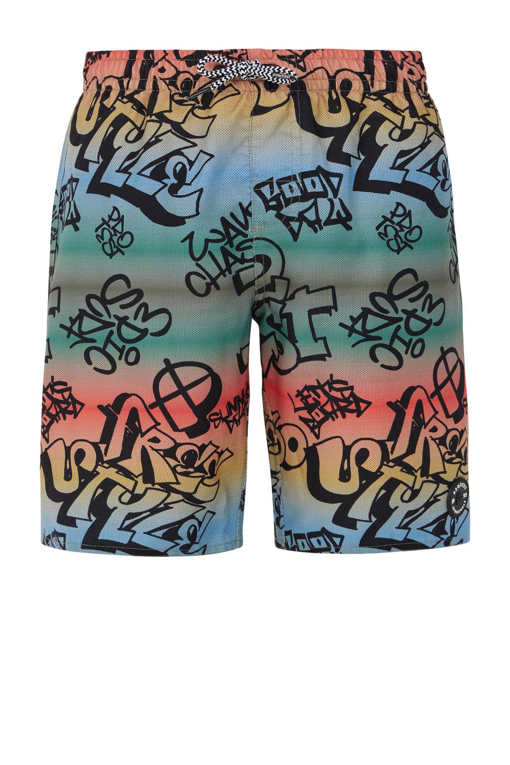 zwemshort PRTNIO JR groen/blauw/rood/geel