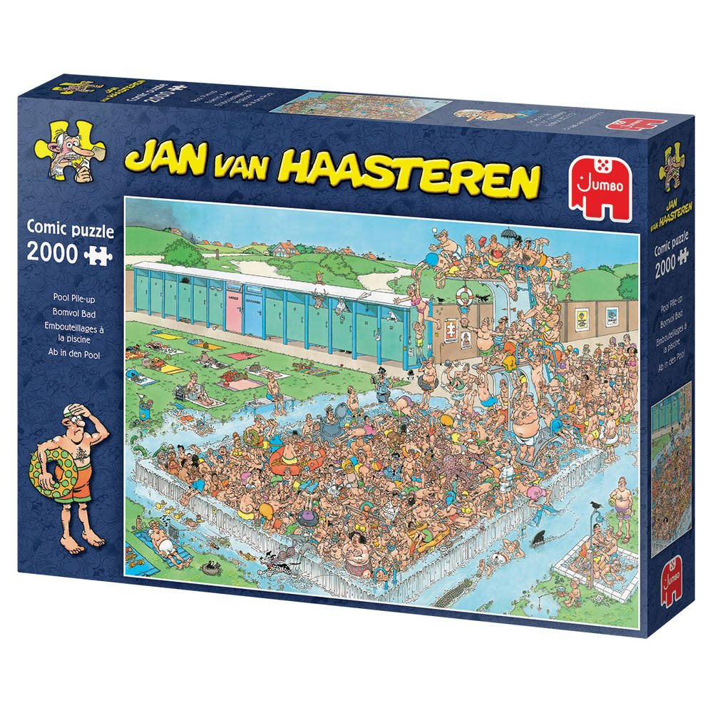 Jumbo Jan van Haasteren puzzel bomvol bad - 2000 stukjes