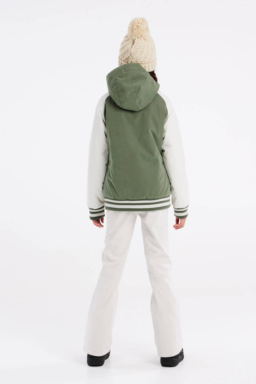 Protest ski-jack PRTCATBIRD JR groen/ecru