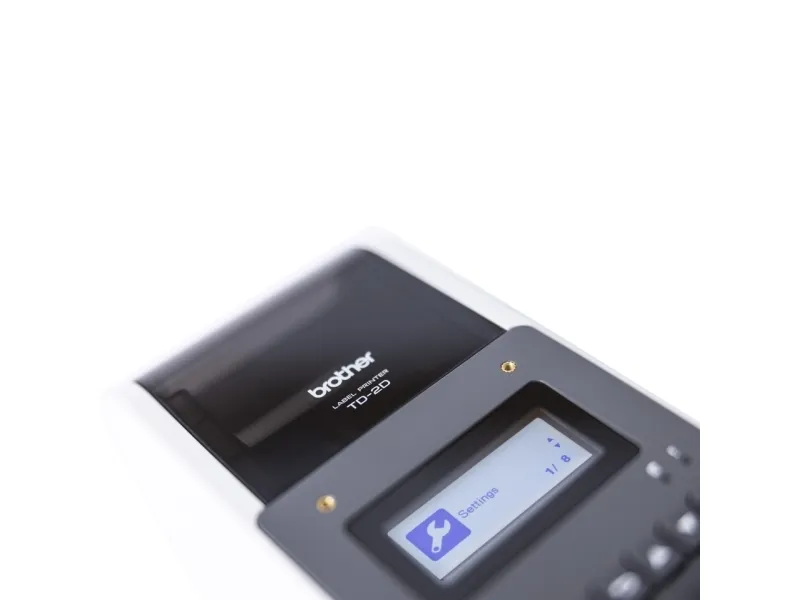 Brother TD-2350D203 - Mærkat/kvitteringsprinter - S/H - direkte termisk - Rulle (6,3 cm) - 203 dpi - op til 152.4 mm/sek. - Wi-Fi(n), Bluetooth 5.2, LAN, USB 2.0, USB vært