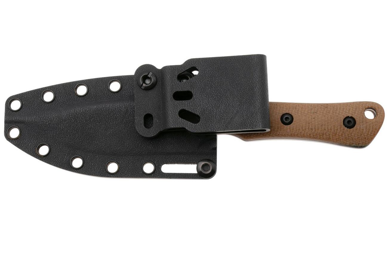 White River Knives Brave WRSS-BRV-MNB Stonewashed Magnacut, Natural Canvas Micarta, jachtmes, Smith and Sons design