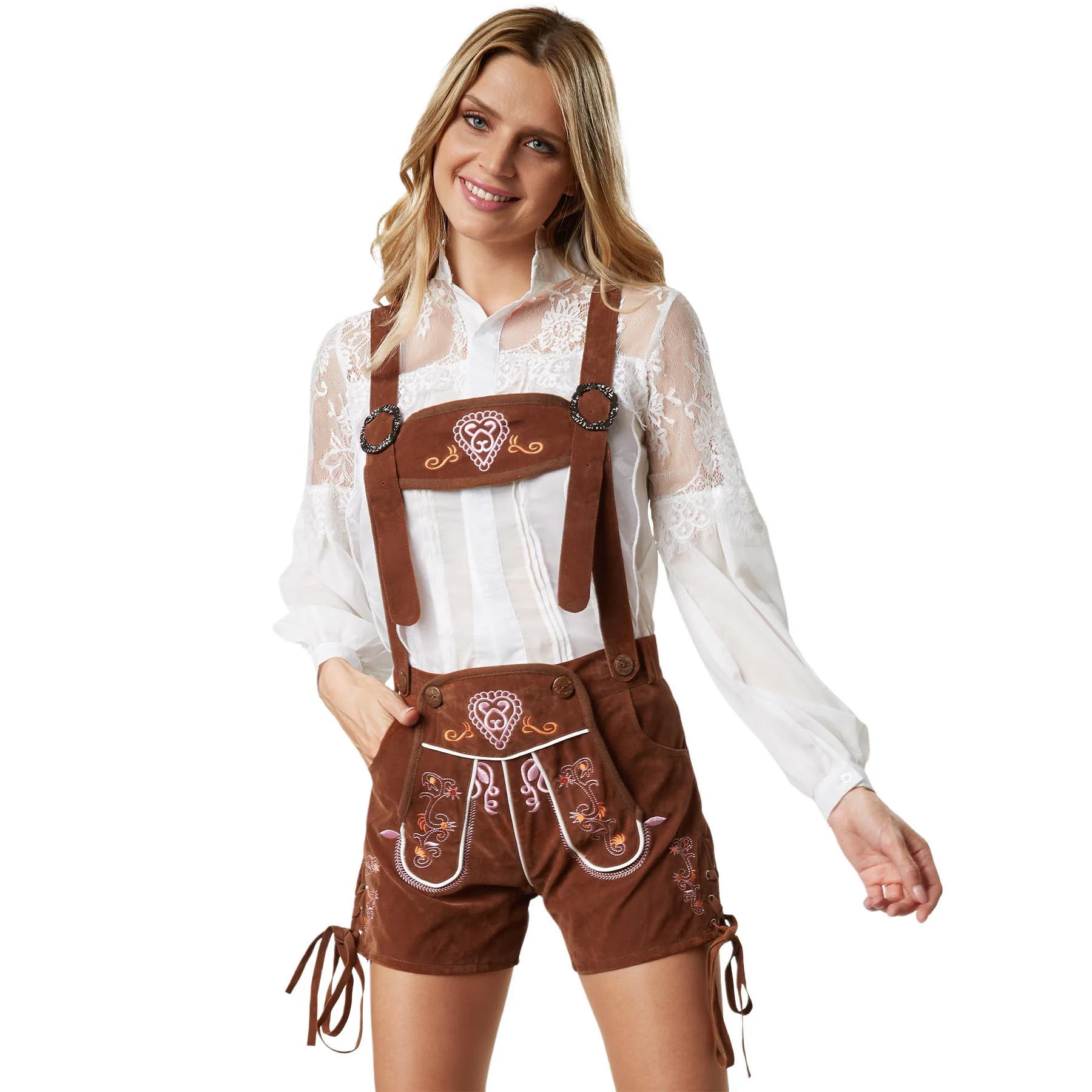 tectake® Lederhose Ammersee