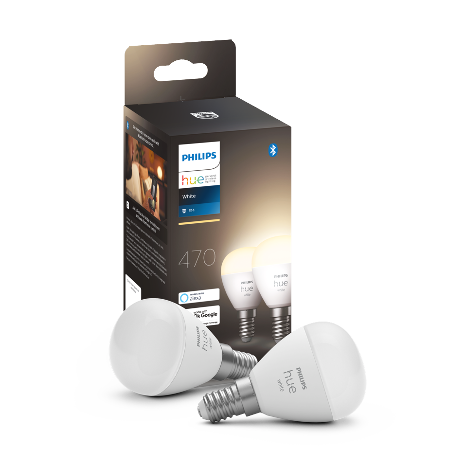 Philips Hue - Luster P45 2Pack E14 - Warm White