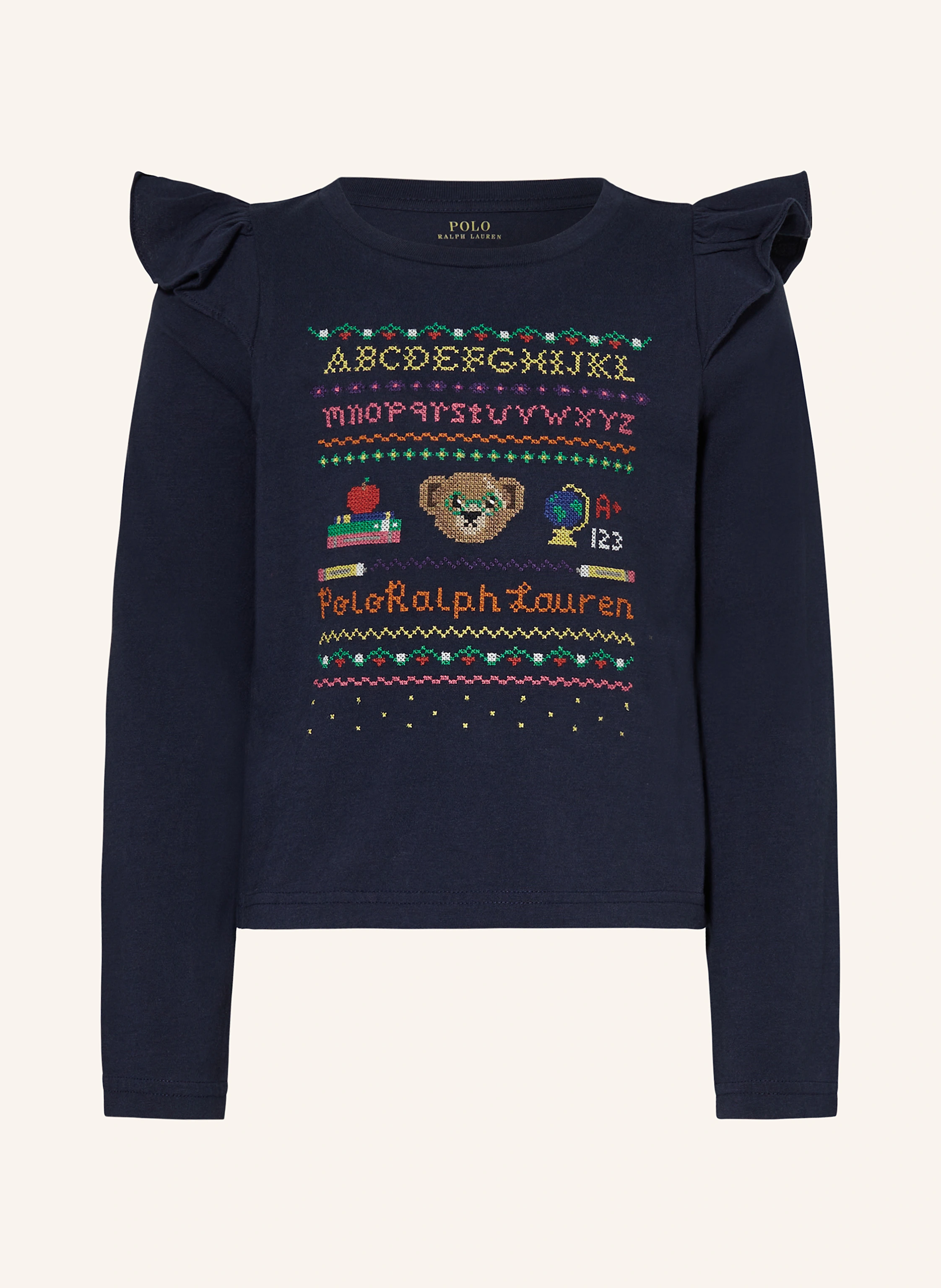 POLO RALPH LAUREN Longsleeve mit Volants