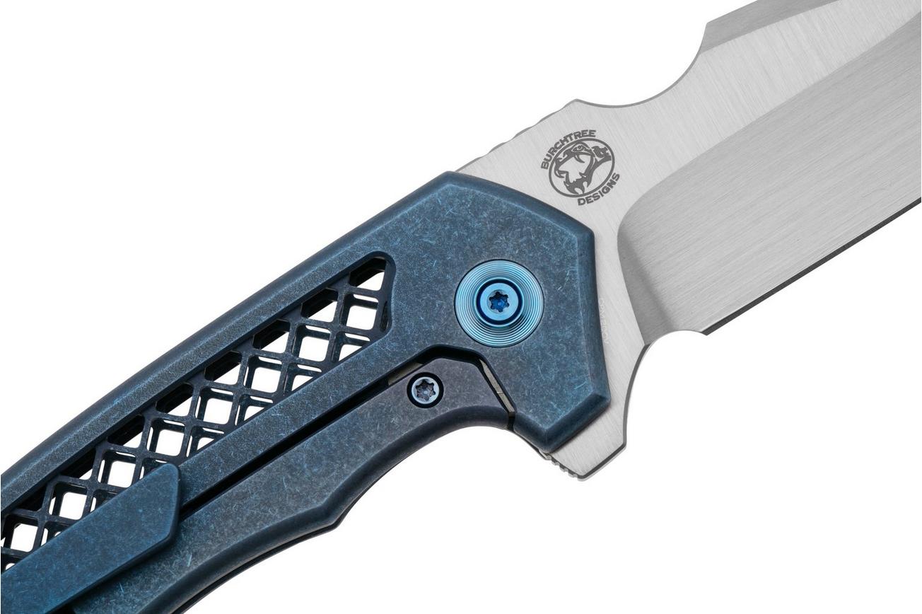 WE Knife Harpen WE23019-2 Blue Titanium, zakmes, Michael Burch design