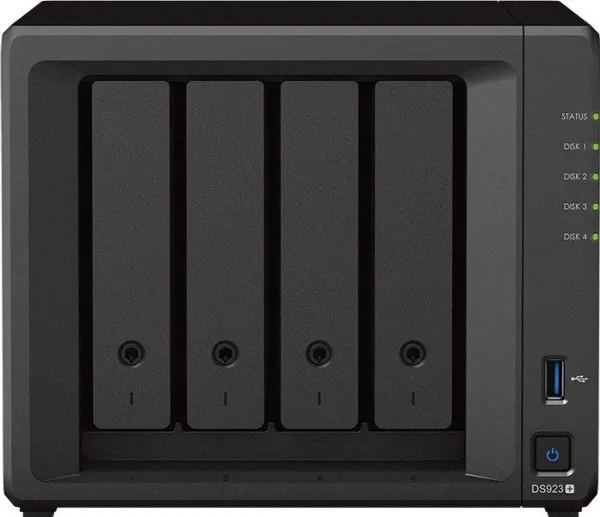 Synology Disk Station DS923  - NAS-server - 4 bays - SATA 6Gb/s / eSATA - RAID 0, 1, JBOD, 5, 6, 10 - RAM 4 GB - Gigabit Ethernet - iSCSI support