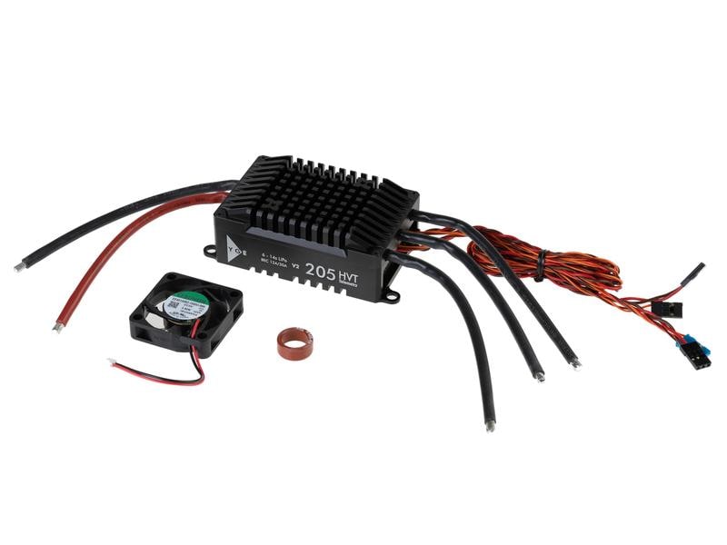 YGE Brushless Regler 205HVT Black Edition 6-14S HV Brushless ESC mit Telemetrie
