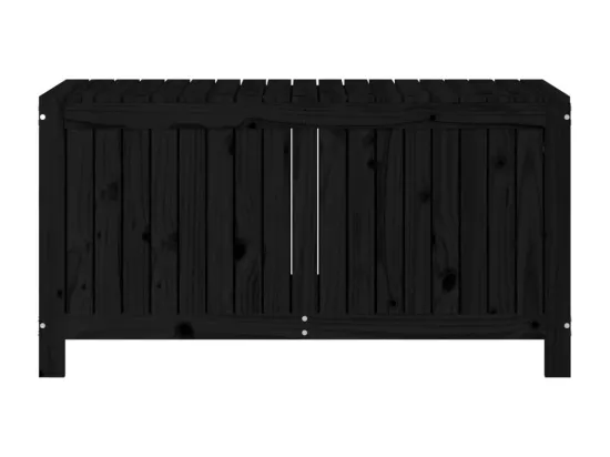 Prolenta Premium - Boîte de rangement de jardin Noir 121x55x64 cm Bois massif pin