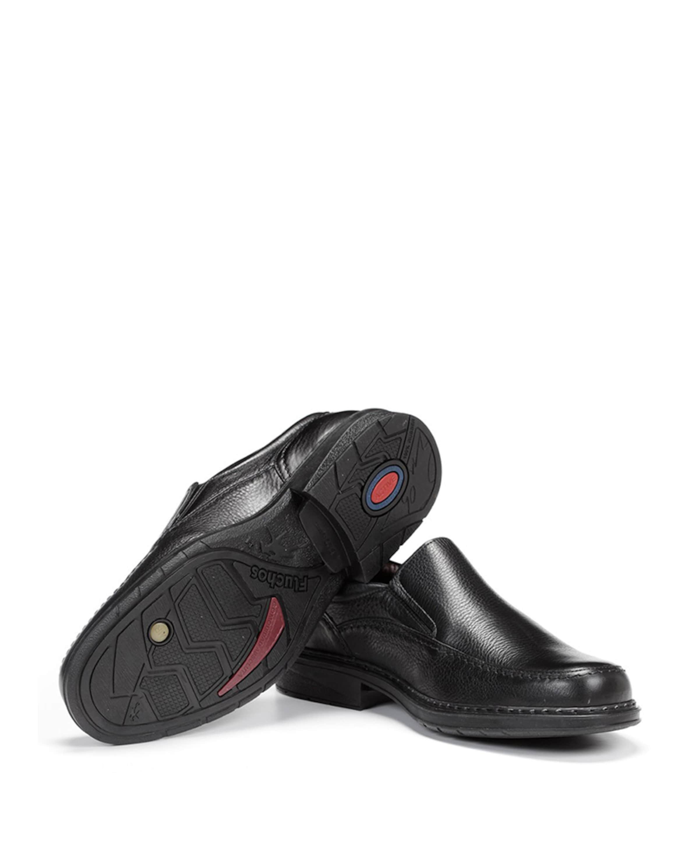 Fluchos Cidacos Clipper  heren instappers zwart