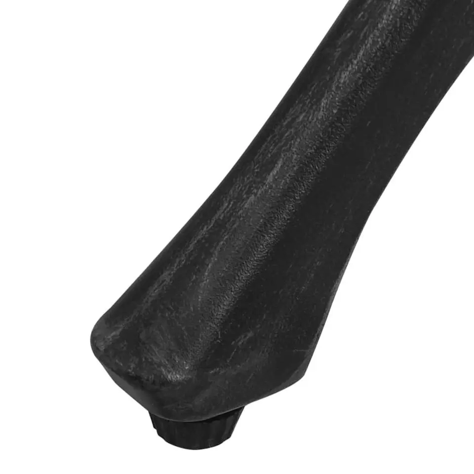 vidaXL - Bistroset - Zwart - Aluminium
