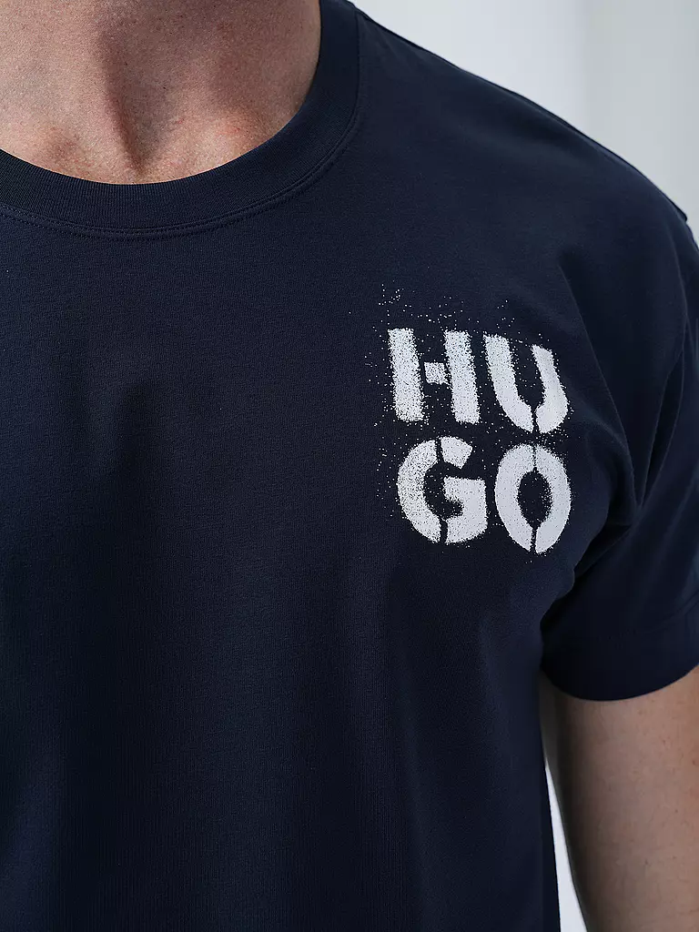 HUGO Loungewear T-Shirt blau