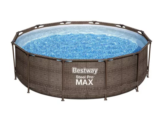 Piscine ronde hors sol tubulaire Bestway avec filtre - 366 x 100 cm