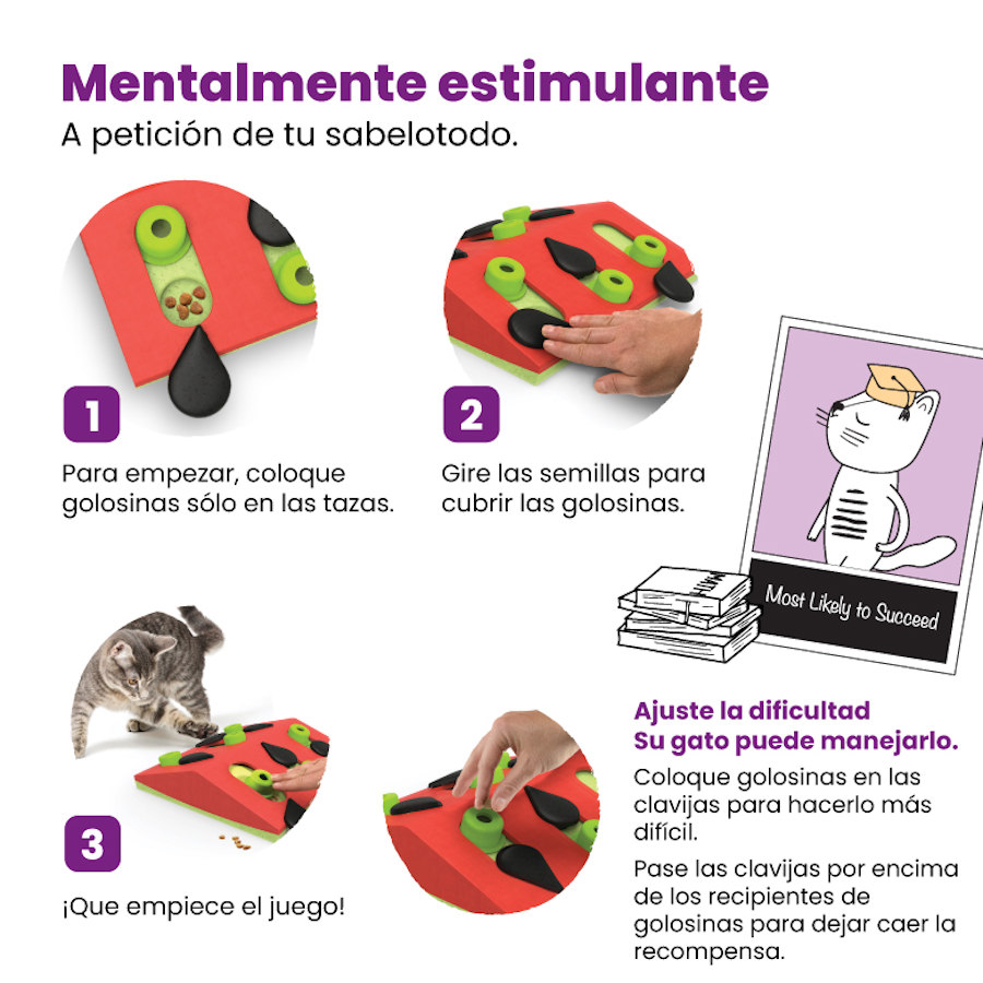 Brinquedo de Inteligência para Gatos Outward Hound Catstages Nina Ottosson Puzzle & Play Melon Madness