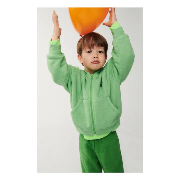 American Vintage Sweat Zippé Doven | Vert fluo