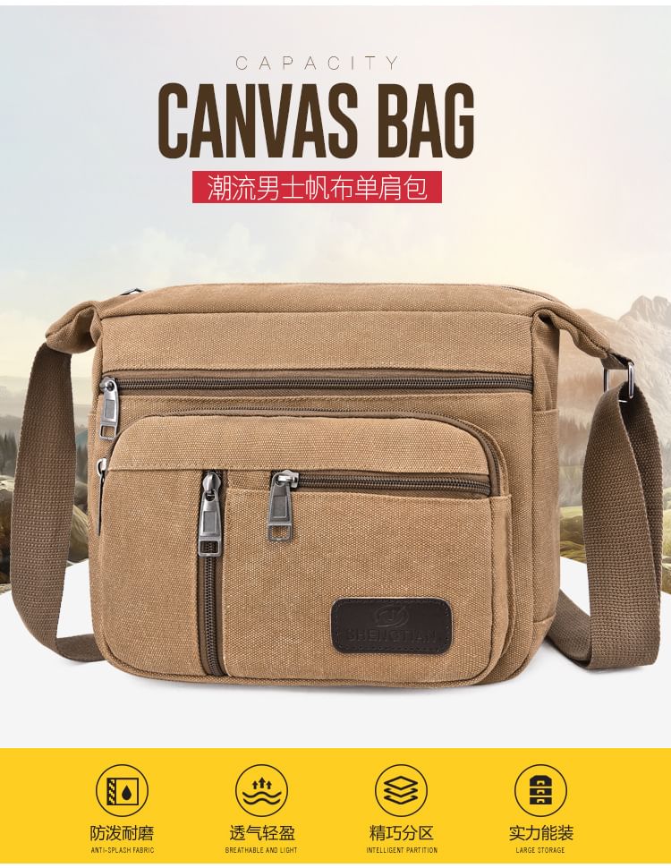 Golden Kelly - Canvas Crossbody Tas