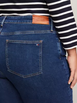 Calça jeans bootcut de cintura alta Curve