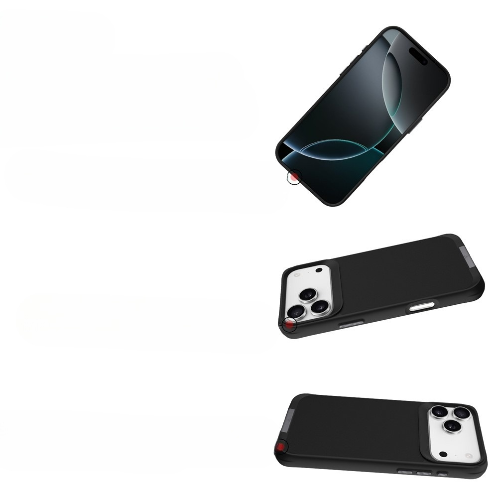 iPhone 17 Pro Max MagSafe Hybrid Hülle mit TPU Bumper   Kickstand - Schwarz