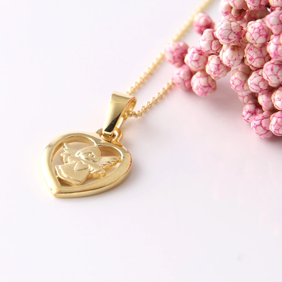 Acalee Kinder-Halskette mit Herzengel Gold 333  8K Kinderschmuck gold