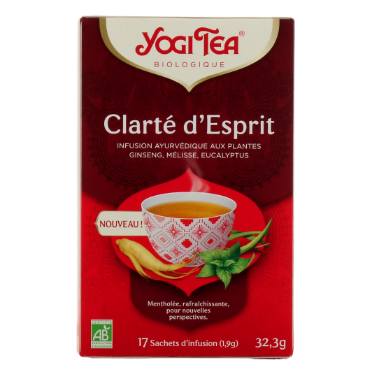 Yogi Tea infusion Clarté d'esprit aux plantes et épices bio