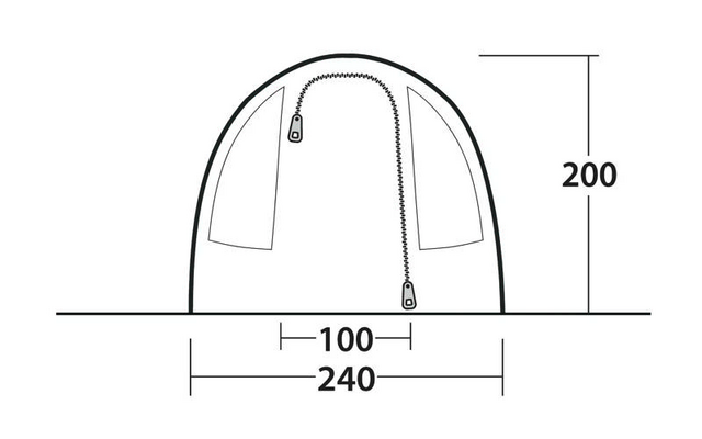 Outwell Sky 2 Tunnelzelt für 2 Personen
