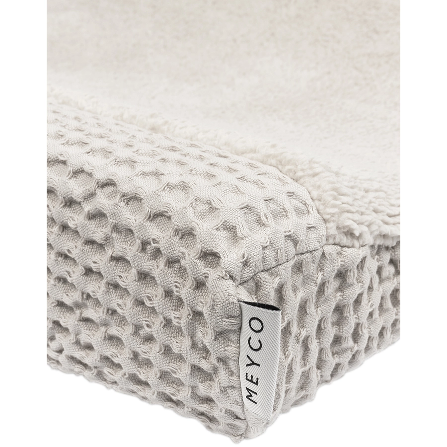 MEYCO Wickelauflagenbezug Waffel Teddy - Greige - 50 x 70 cm