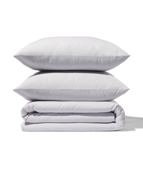 housse de couette en coton doux 240x200/220 gris clair