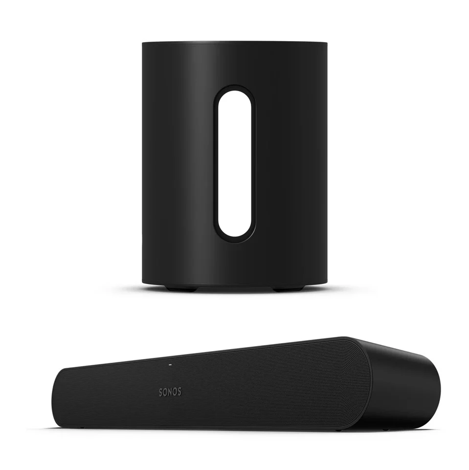 Sonos - Ray - Soundbar Black &Sub Mini - Black - Bundle