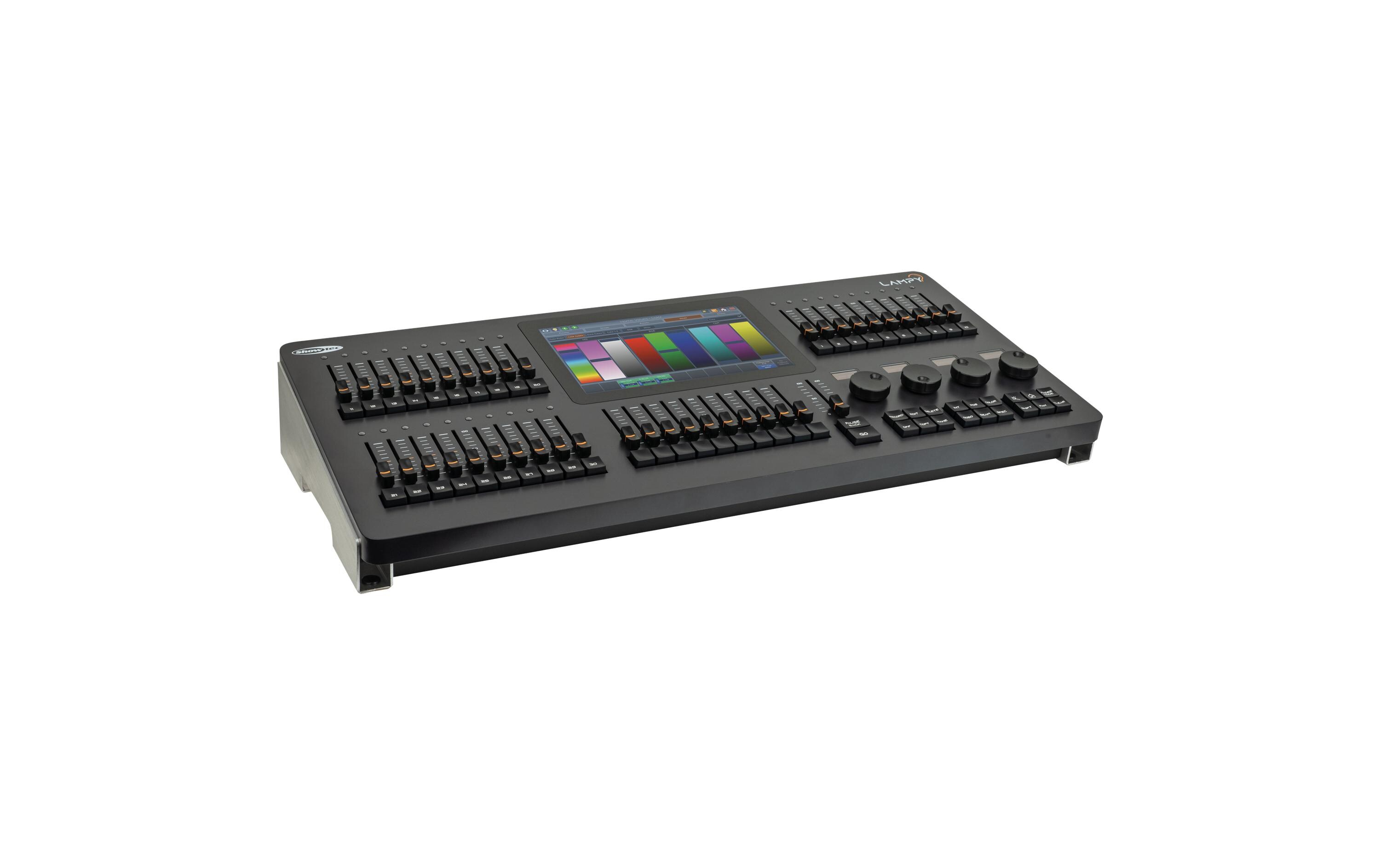 Lichtsteuerung LAMPY 40 1U<br>Voll ausgestattete 512-Kanal-1-Universum-DMX-Konsole