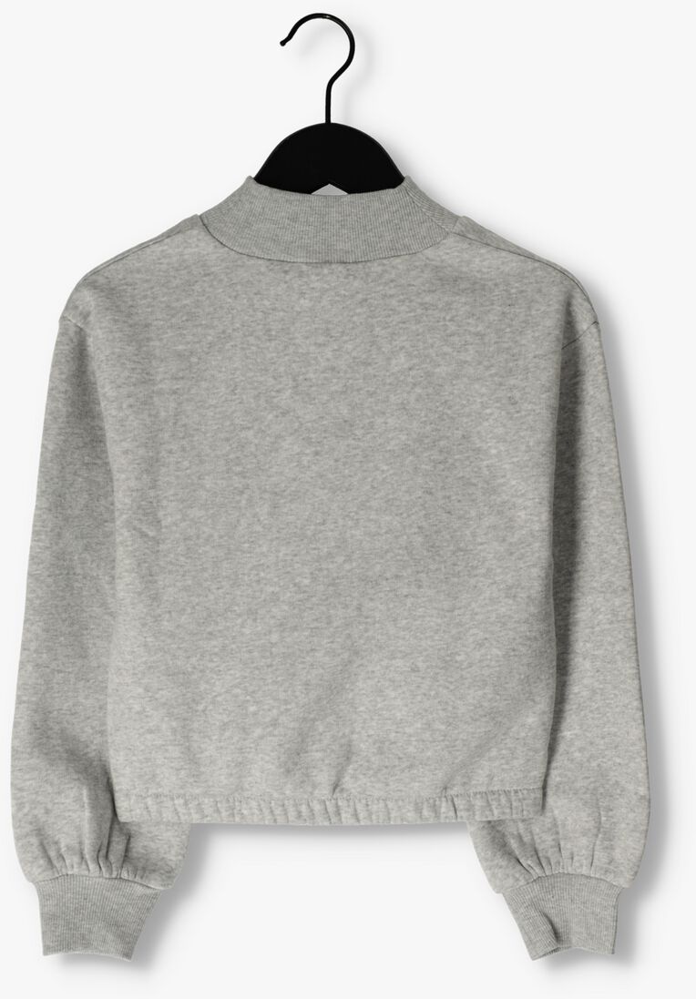 TOMMY HILFIGER lichtgrijze tommy hilfiger trui tommy badge mock neck