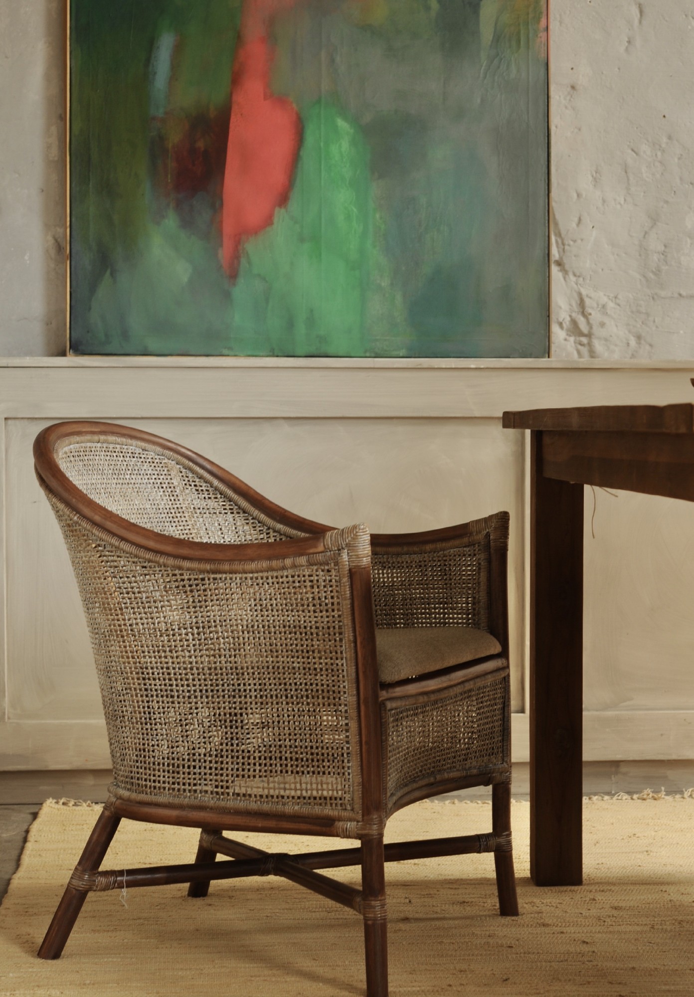 Armsessel 'Sneeg', Rattan, B 58 cm, H 76 cm, L 62 cm von fischer's lagerhaus