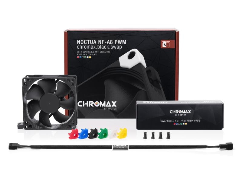 Noctua PC-Lüfter NF-A8 PWM chromax Gehäuselüfter