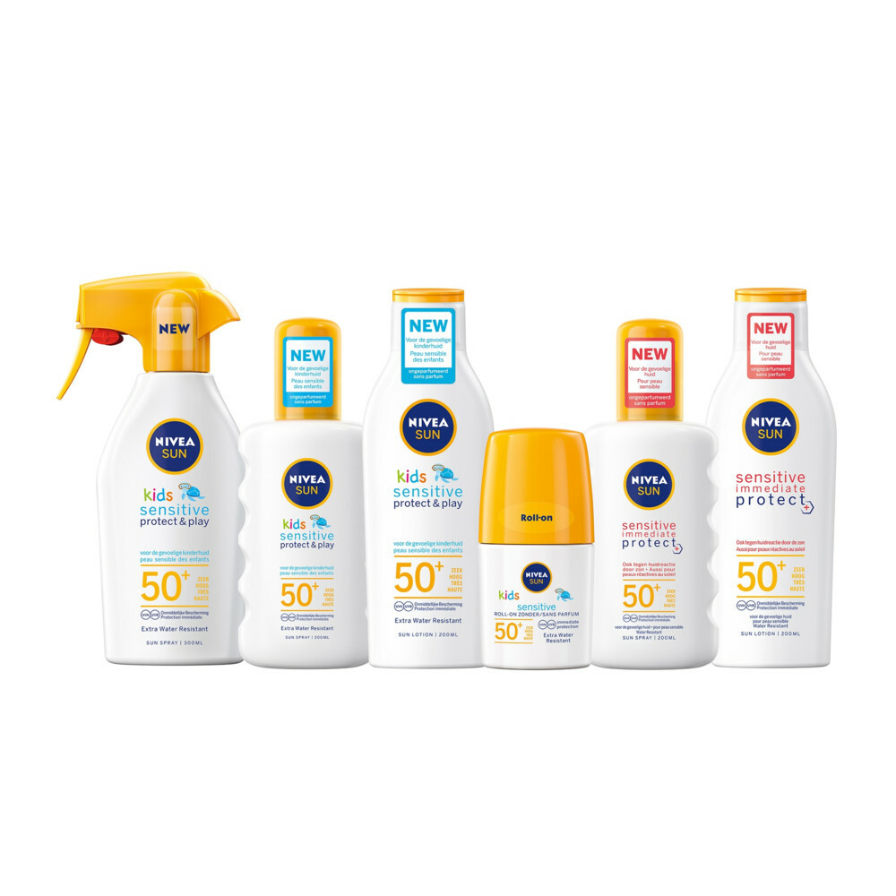 Nivea Sun Kids Protect & Sensitive Zonnemelk SPF 50+200 ml