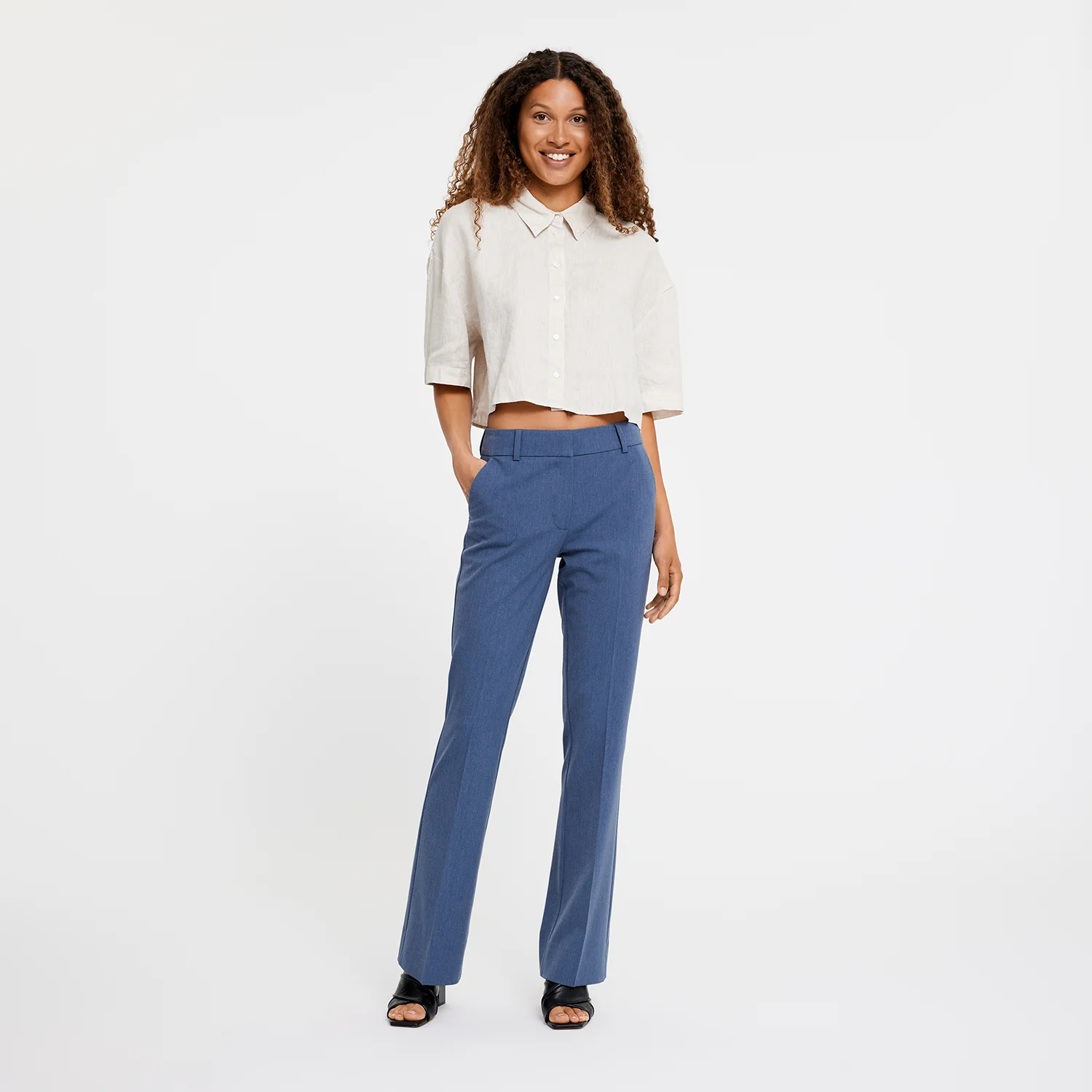 Five Units  Clara bukser - Blue Melange
