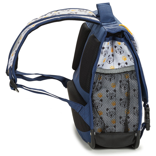 Pol Fox - CARTABLE BEAR 38 CM - Marine / Gris