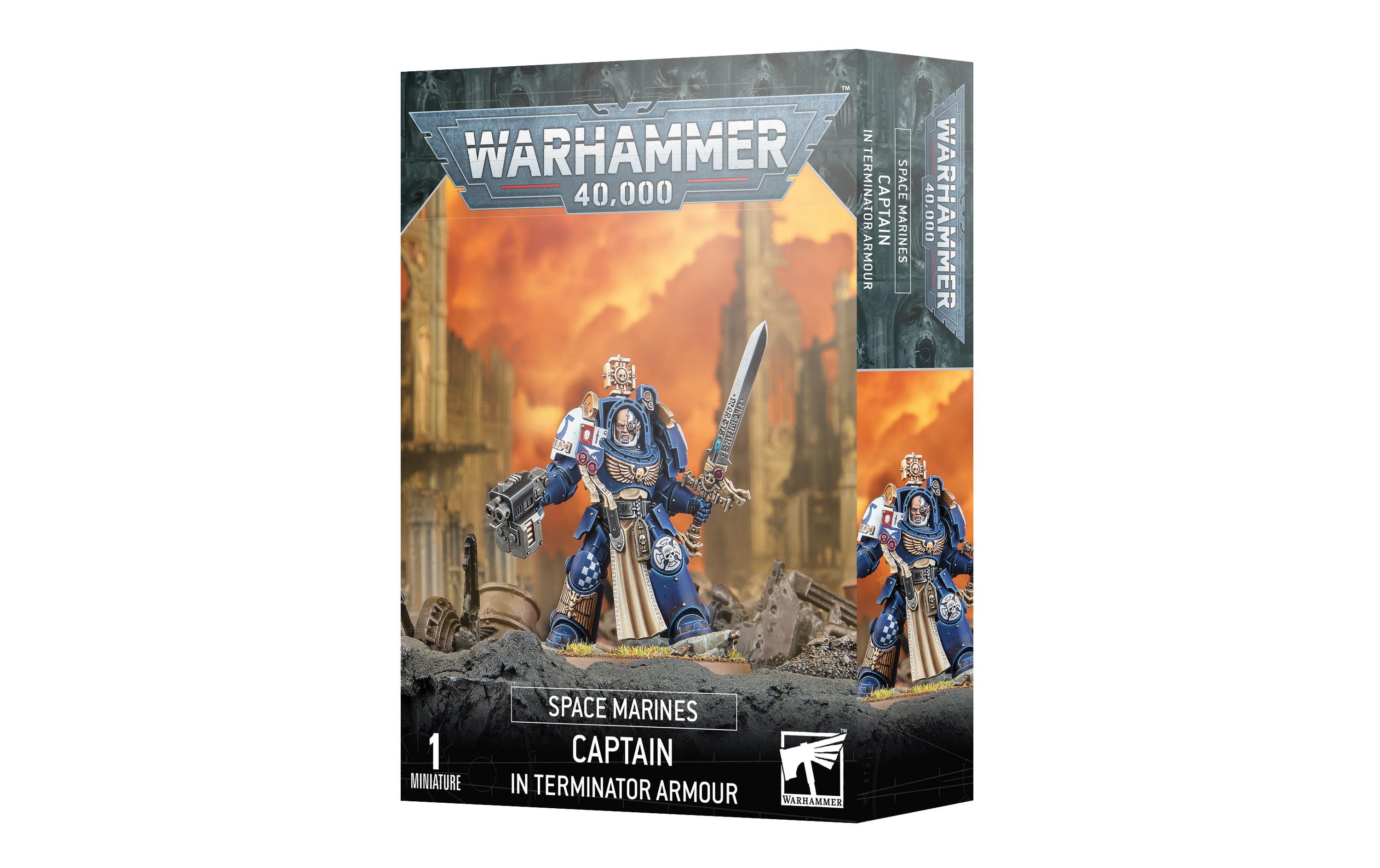 Figur Warhammer 40.000 Captain in Terminator ArmourWarhammer 40K Miniatur: Space Marines Captain in Terminatorrüstung