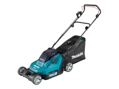 Makita DLM432PT2 - Græsslåmaskine - ledningfri - 18 V - 5 Ah - 2 batterier - 3600 opm - 43 cm - 17.5 kg