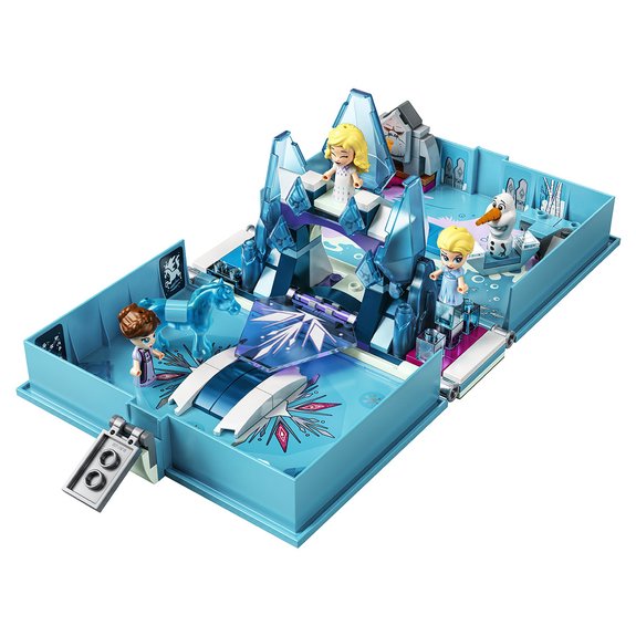 Les aventures d'Elsa et Nokk dans un livre La reine des neiges II Lego  43189