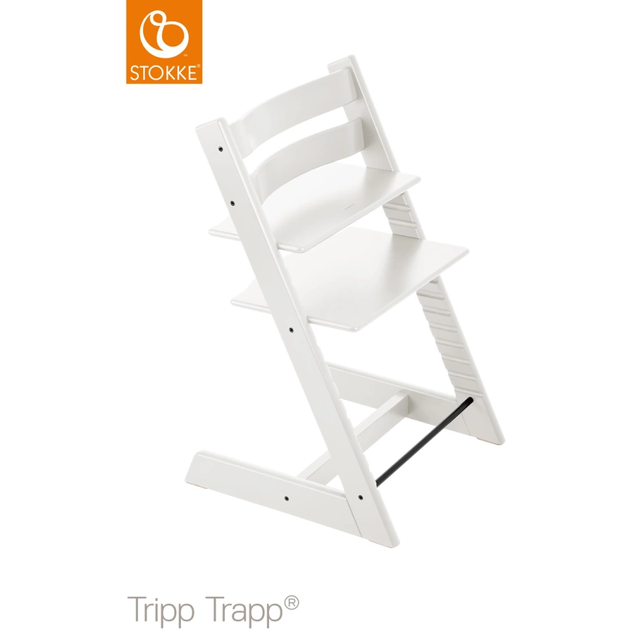 STOKKE® Tripp Trapp® Hochstuhl Buche weiß inkl. Newborn Set™ Grey