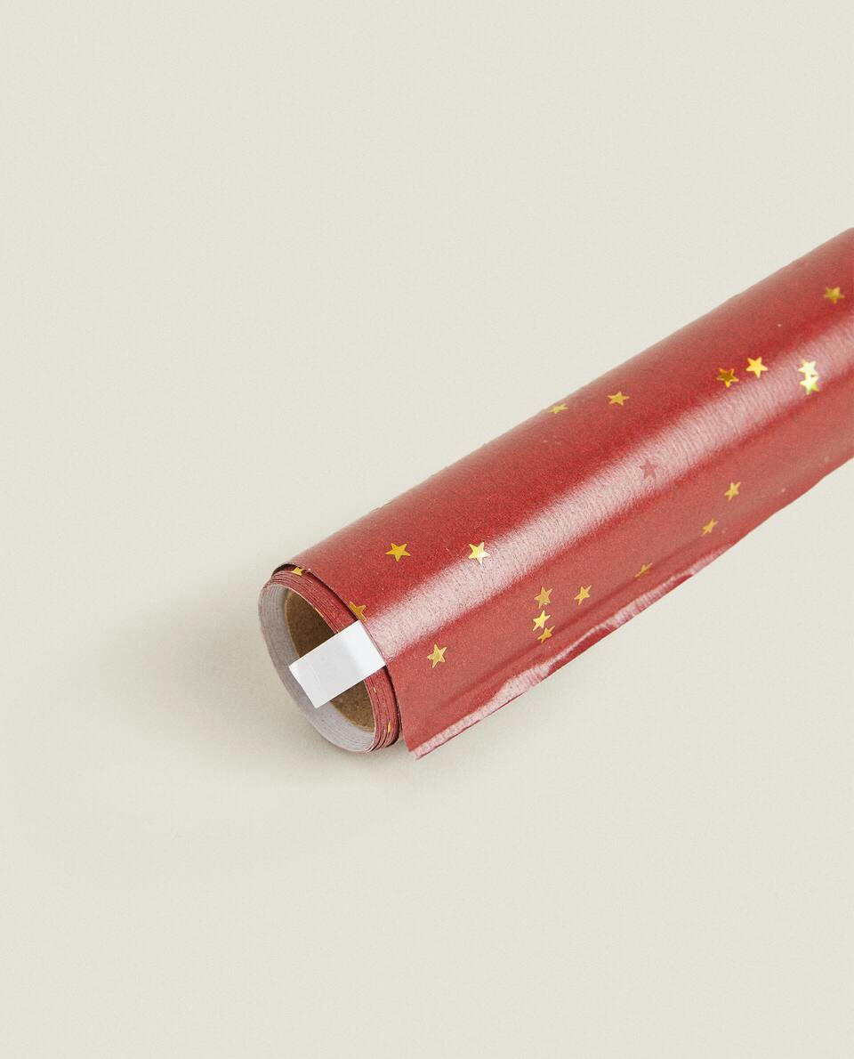PAPEL DE EMBRULHO ESTRELA DE NATAL