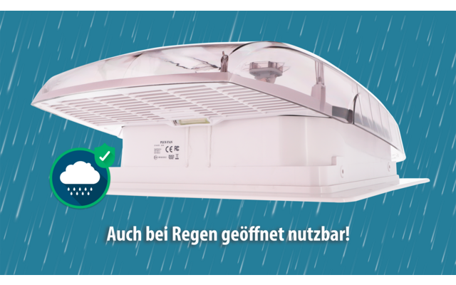 Berger Dachhaube Plus Fan mit Ventilationssystem 12 V 40 x 40 cm